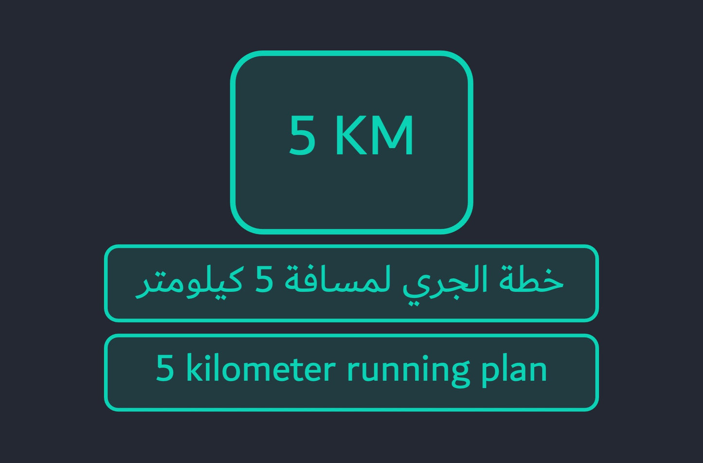 خطة تمرين للجري لمسافة 5 كيلومتر، لإنهاء المسافة أو لإنهائها بوقت معين